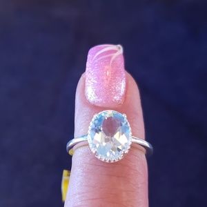 Sky Blue Topaz Ring